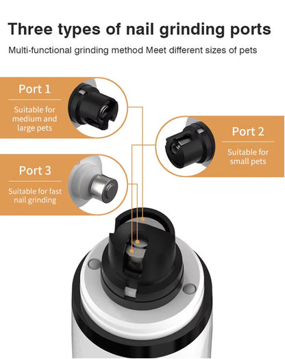 PAWSTORIA™ ELECTIC PET NAIL GRINDER LED LIGHT CAT DOGS NAIL CLIPPERS