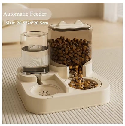 Pawstoria TM automatic cat food dispenser, cat & dog feeder and water fountain